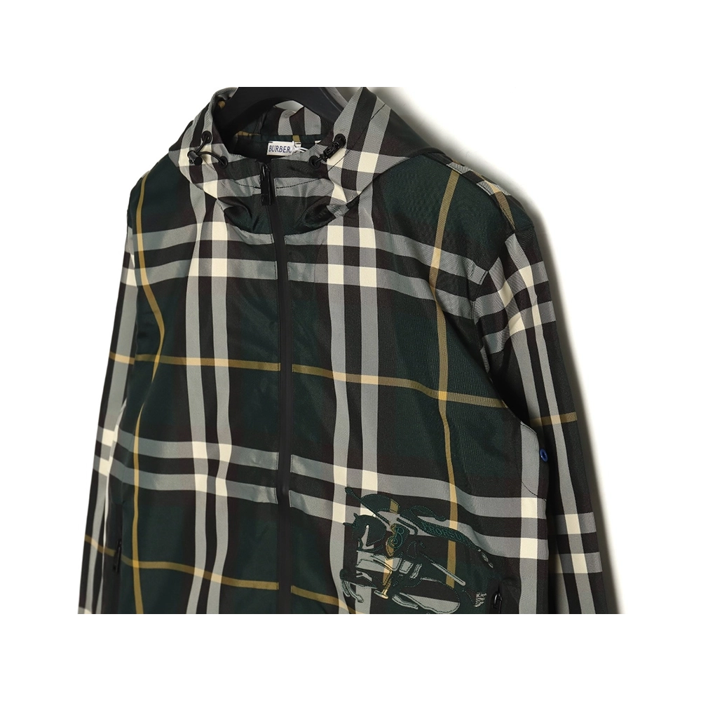 Burberry Check Horse ZipUp Jacket,Burberry Jacket,Jacket,APPAREL