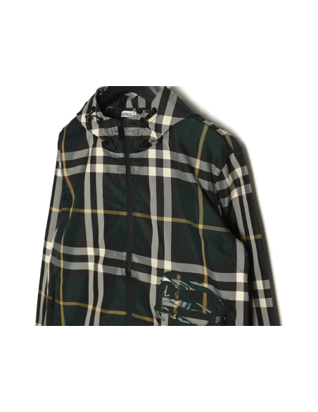 Burberry Check Horse ZipUp Jacket,Burberry Jacket,Jacket,APPAREL