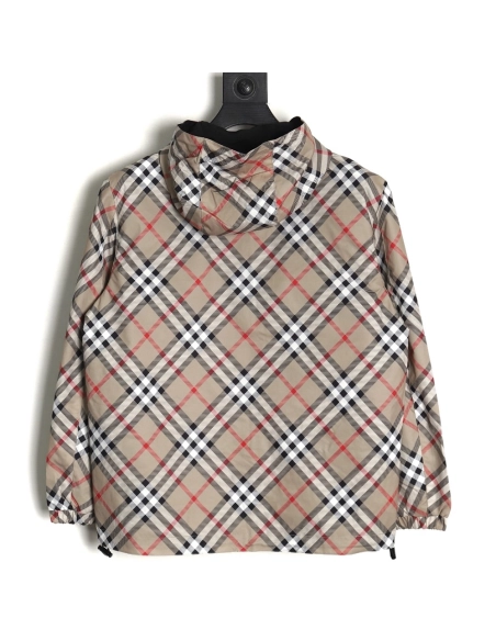 Burberry Check Warhorse Double Face Jacket TSK1,Burberry Jacket,Jacket,APPAREL