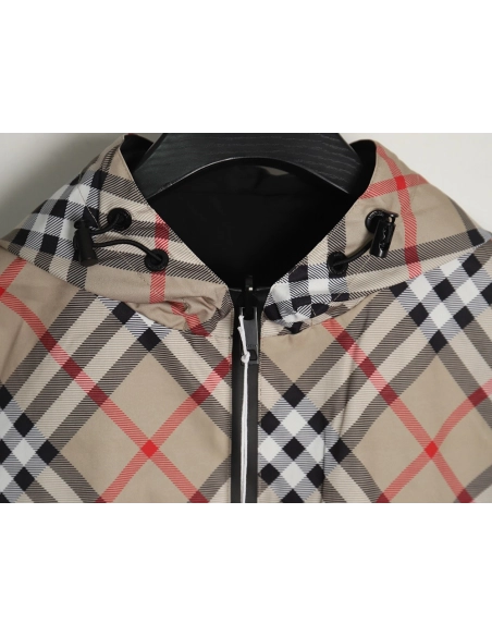 Burberry Check Warhorse Double Face Jacket TSK1,Burberry Jacket,Jacket,APPAREL