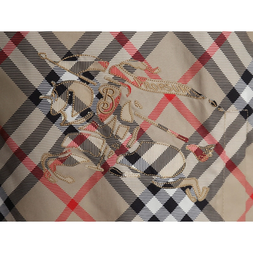 Burberry Check Warhorse Double Face Jacket TSK1,Burberry Jacket,Jacket,APPAREL