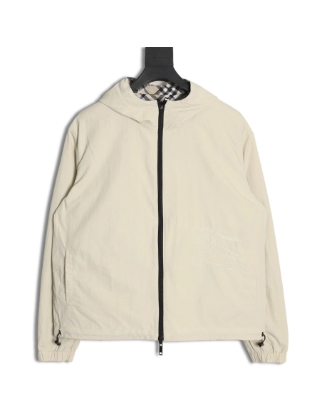 Burberry Check Warhorse Double Face Jacket,Burberry Jacket,Jacket,APPAREL