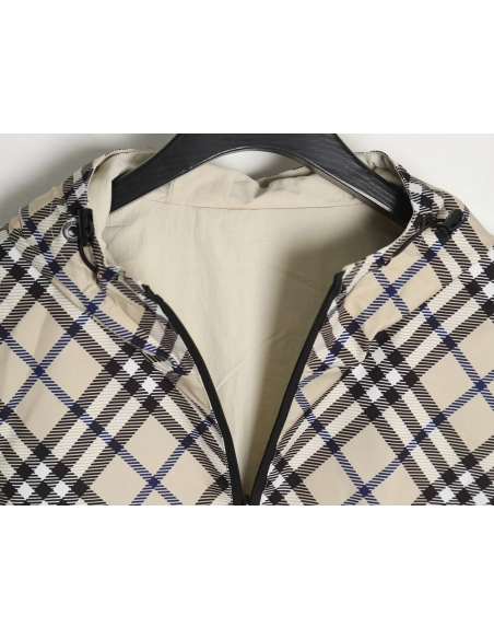 Burberry Check Warhorse Double Face Jacket,Burberry Jacket,Jacket,APPAREL