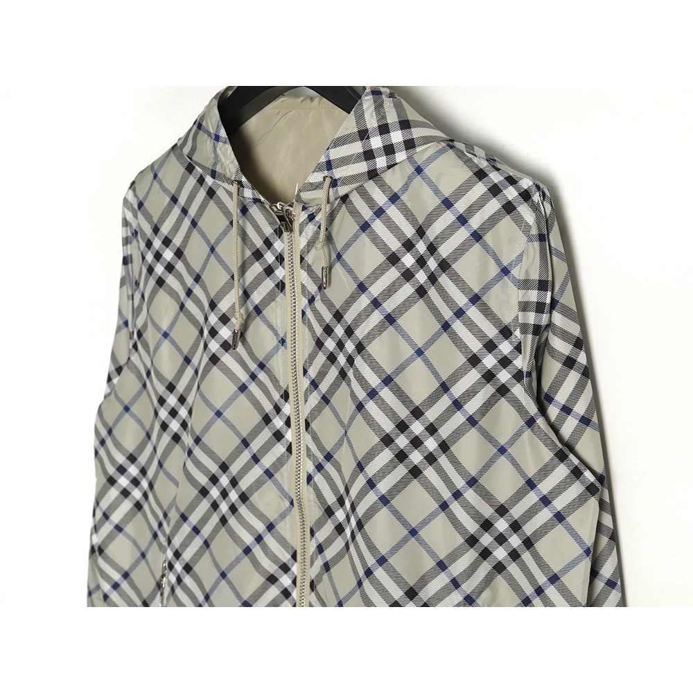 Burberry Check Double Face Jacket,Burberry Jacket,Jacket,APPAREL