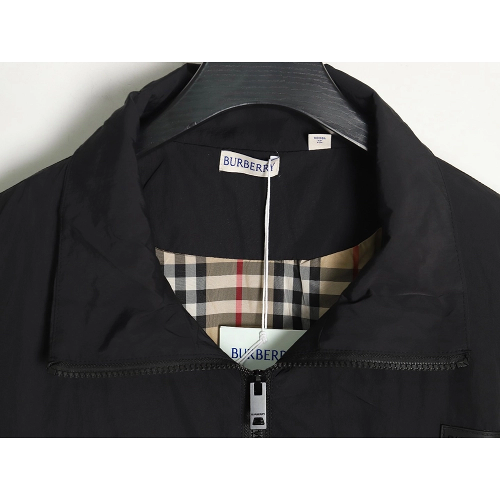 Burberry checked jacket with chest logo lining,Burberry Jacket,Jacket,APPAREL