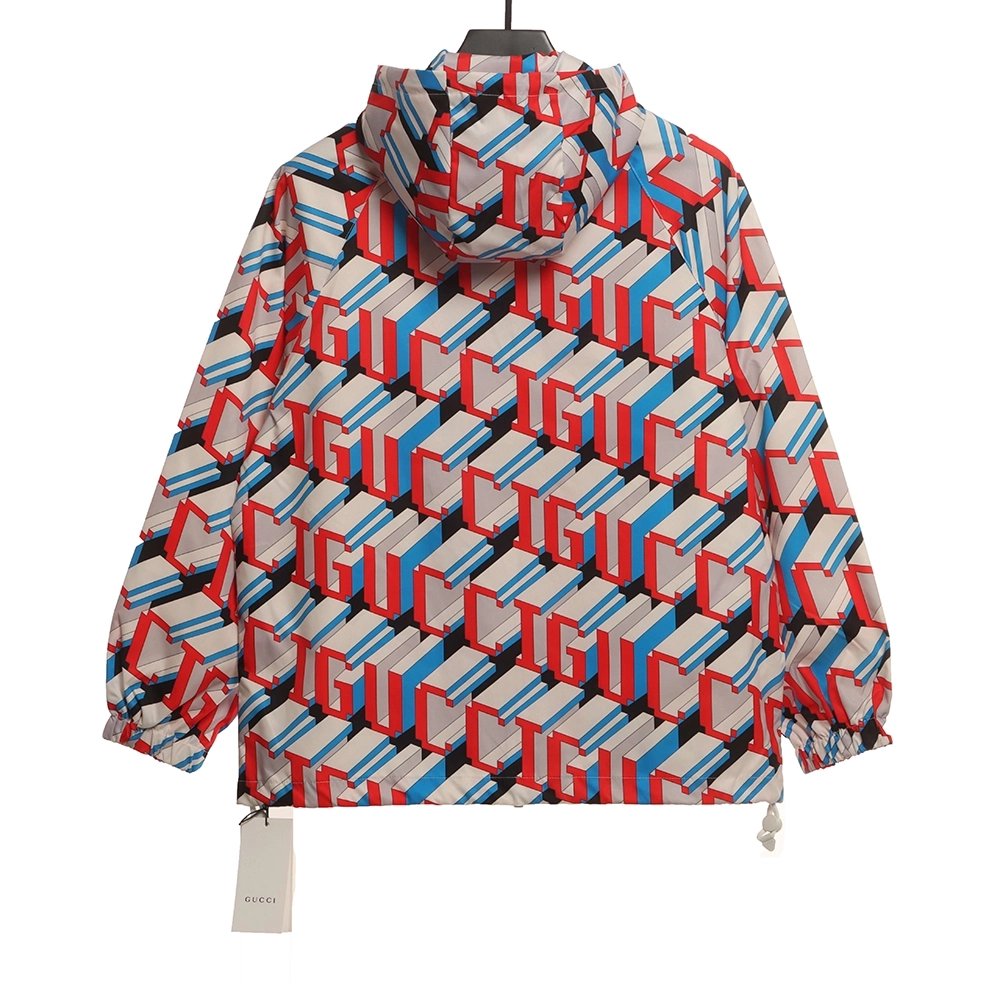 Gucci 3D letter print jacket,Gucci Jacket,Jacket,APPAREL