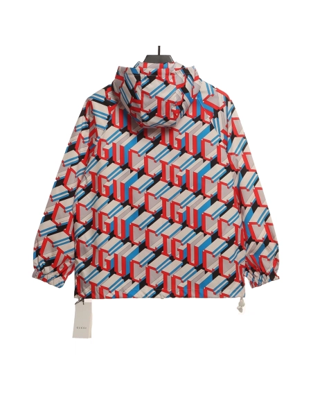 Gucci 3D letter print jacket,Gucci Jacket,Jacket,APPAREL