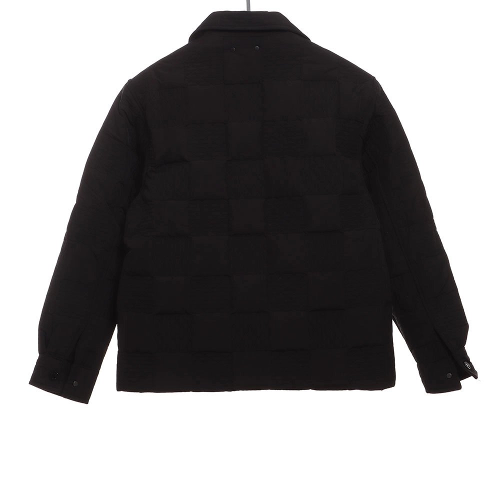 Louis Vuitton threedimensional checkerboard cotton jacket,Louis Vuitton Jacket,Jacket,APPAREL