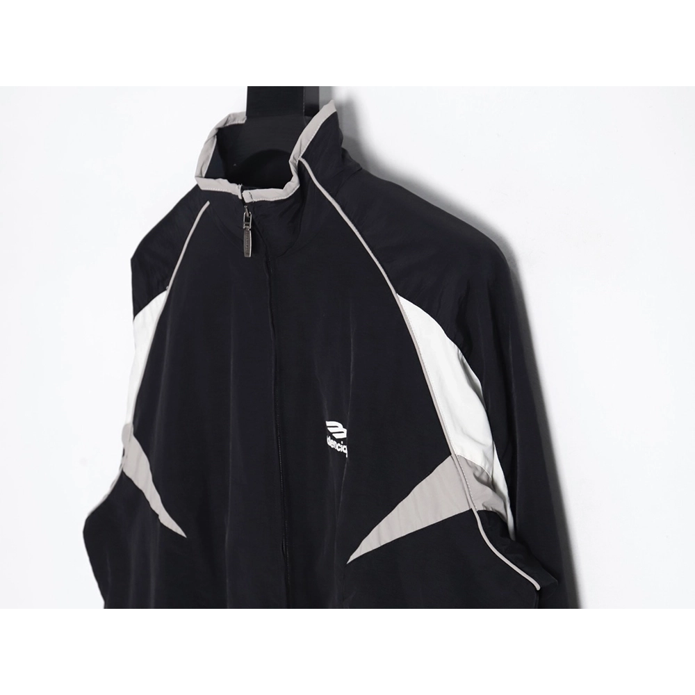 Balenciaga 23FW doublelayer stitching embroidered letter jacket,Balenciaga Jacket,Jacket,APPAREL