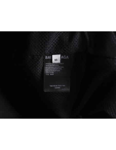 Balenciaga 23FW doublelayer stitching embroidered letter jacket,Balenciaga Jacket,Jacket,APPAREL