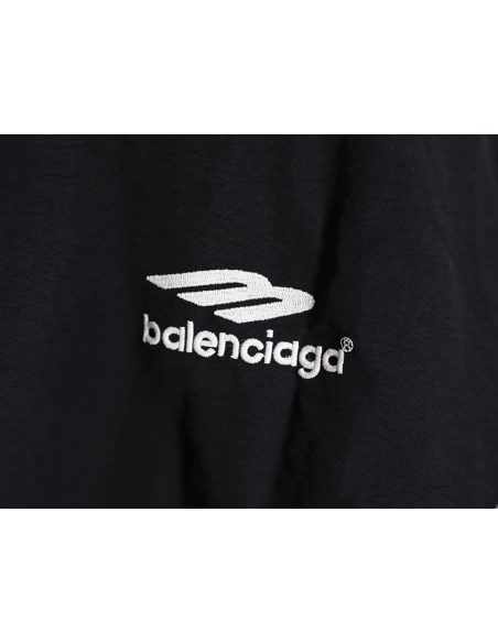 Balenciaga 23FW doublelayer stitching embroidered letter jacket,Balenciaga Jacket,Jacket,APPAREL