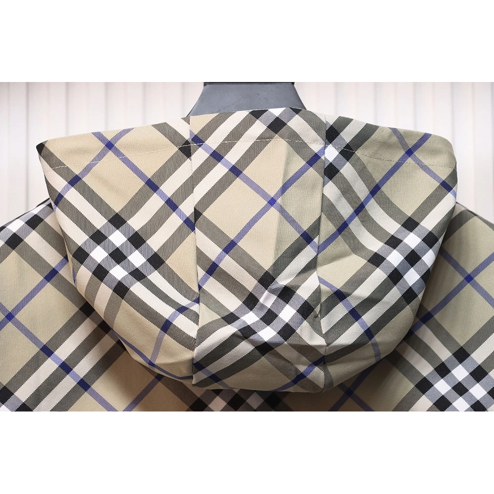 Burberry Check Warhorse Reversible Hooded Jacket TSK1,Burberry Jacket,Jacket,APPAREL