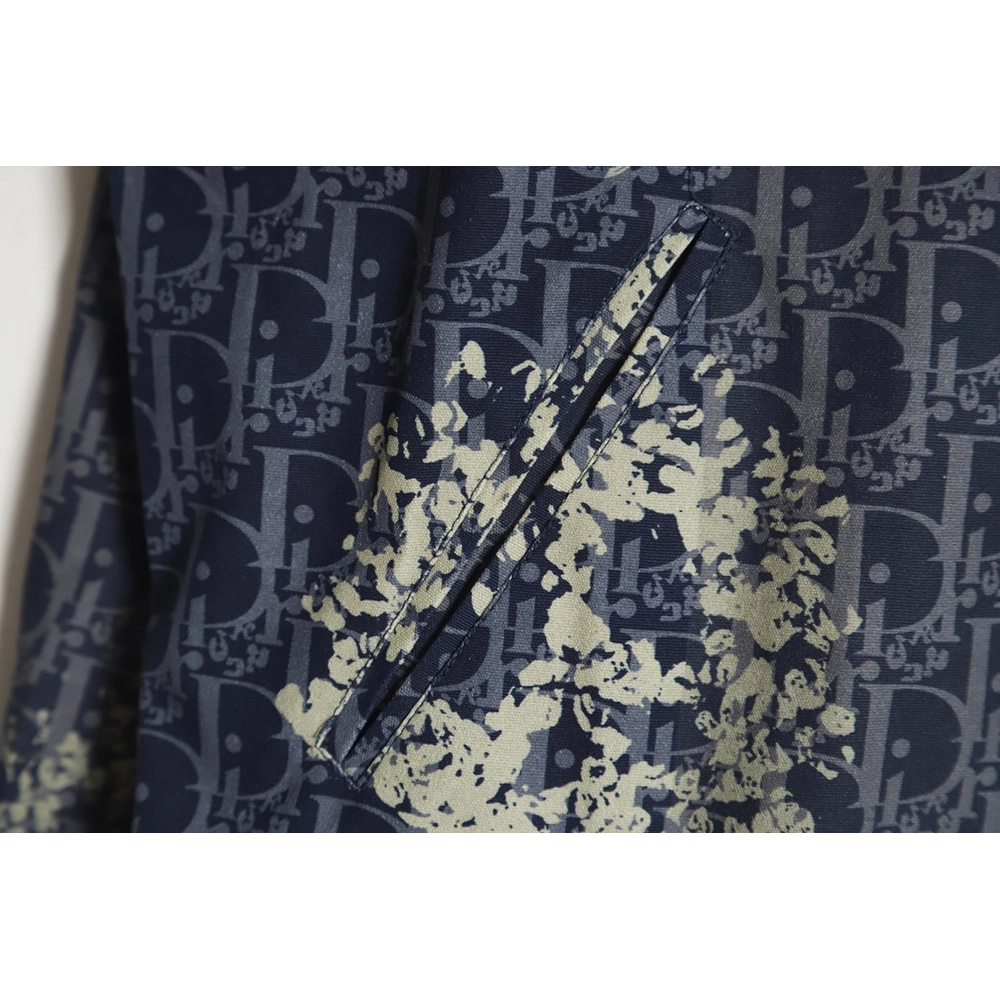 Dior all over print monogram zip up jacket,Dior Jacket,Jacket,APPAREL