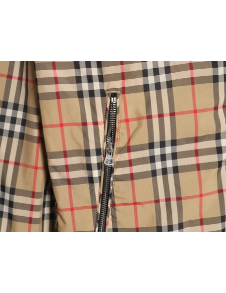 Burberry Check reversible hooded jacket,Burberry Jacket,Jacket,APPAREL