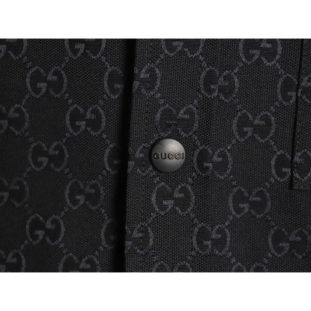 Gucci allover double G jacquard shirt jacket TSK1,Gucci Jacket,Jacket,APPAREL