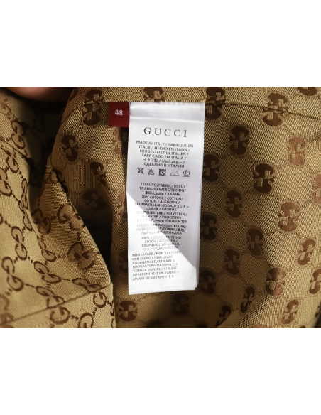 Gucci allover double G jacquard shirt jacket,Gucci Jacket,Jacket,APPAREL