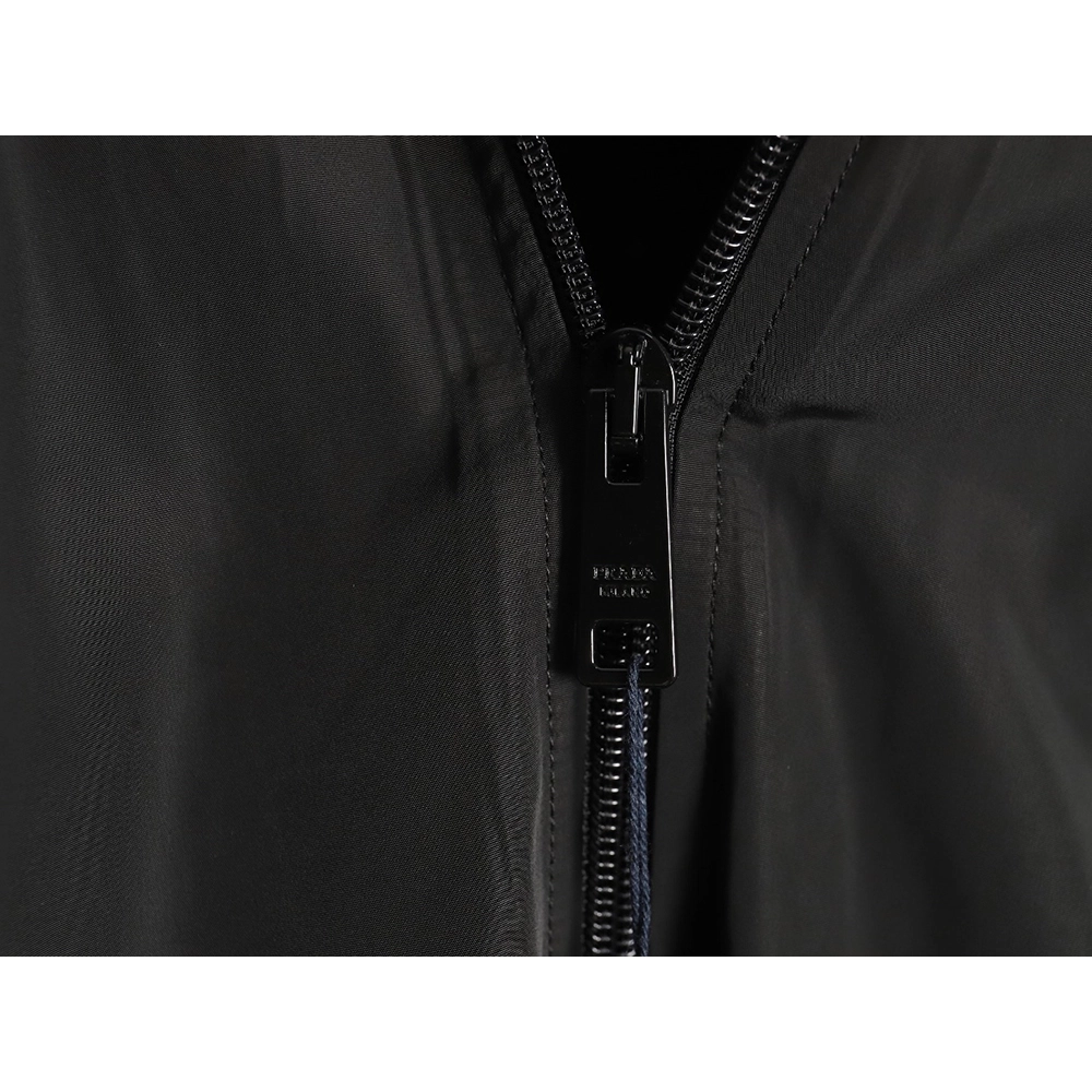 Prada triangle logo stand collar zipup jacket,Prada Jacket,Jacket,APPAREL