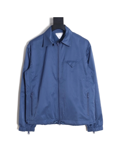 Bottega Veneta triangle pocket lapel nylon jacket TSK1,Bottega Veneta Jacket,Jacket,APPAREL