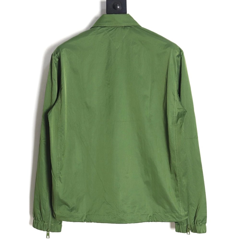 Bottega Veneta triangle pocket lapel nylon jacket,Bottega Veneta Jacket,Jacket,APPAREL