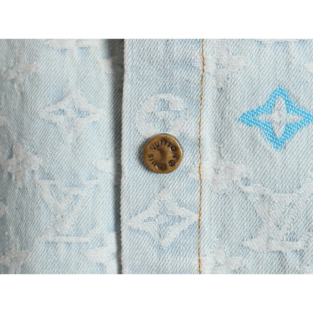 Louis Vuitton 24SS Tyler collaboration embroidered denim jacket,Louis Vuitton Jacket,Jacket,APPAREL