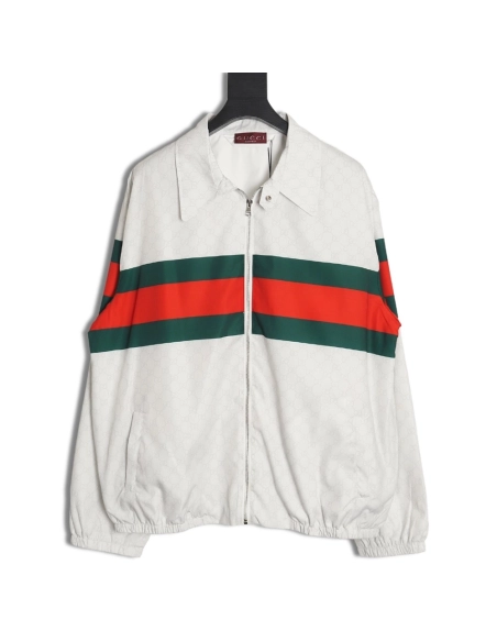 Gucci 24ss Smooth Nylon Webbing Jacket TSK1,Gucci Jacket,Jacket,APPAREL