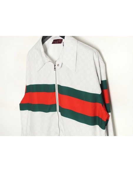 Gucci 24ss Smooth Nylon Webbing Jacket TSK1,Gucci Jacket,Jacket,APPAREL