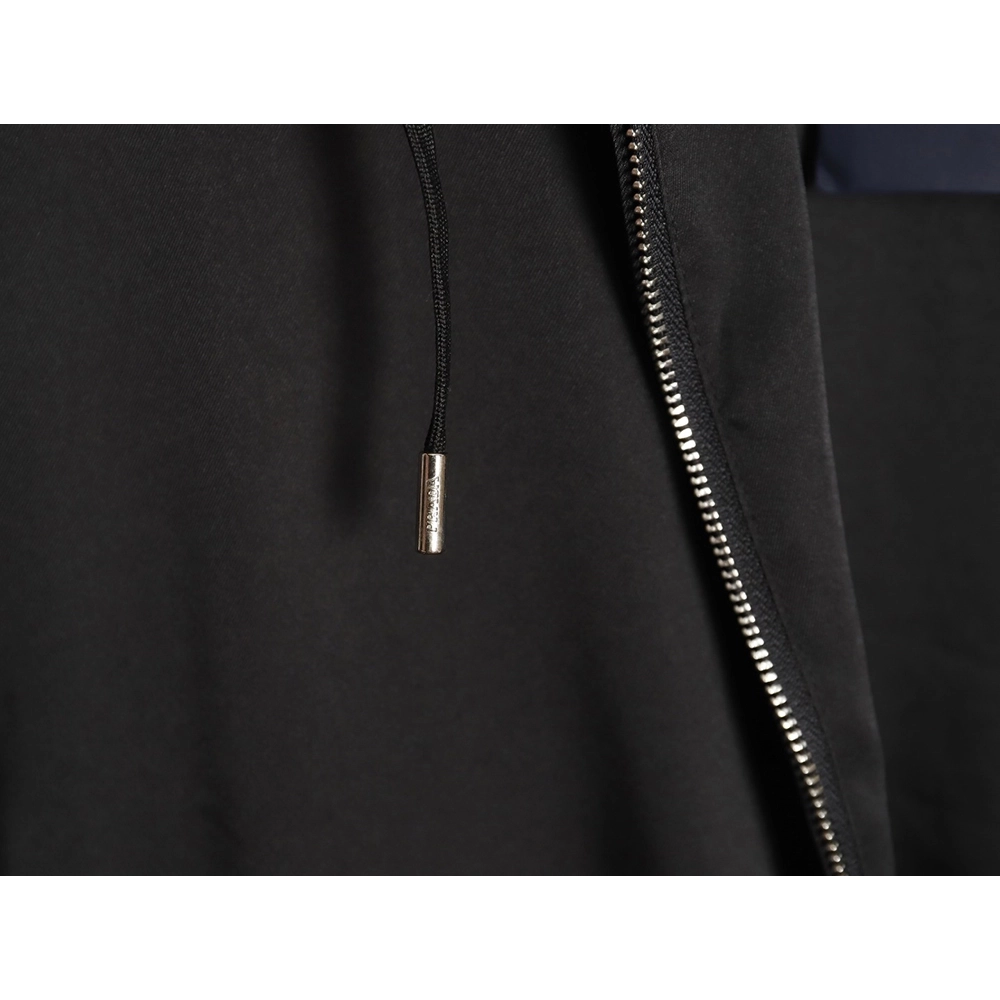 Prada 24SS mulberry silk ribbon hem hooded jacket,Prada Jacket,Jacket,APPAREL