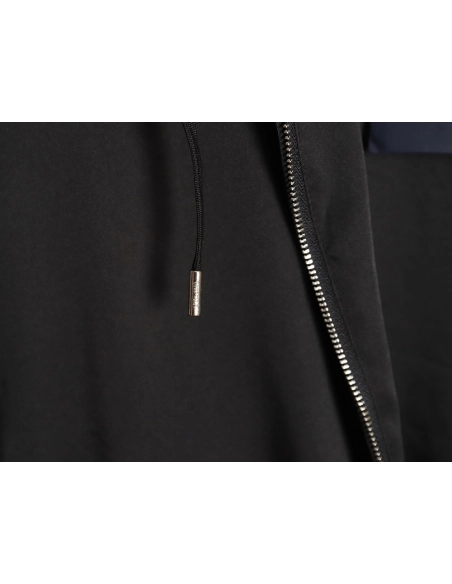 Prada 24SS mulberry silk ribbon hem hooded jacket,Prada Jacket,Jacket,APPAREL