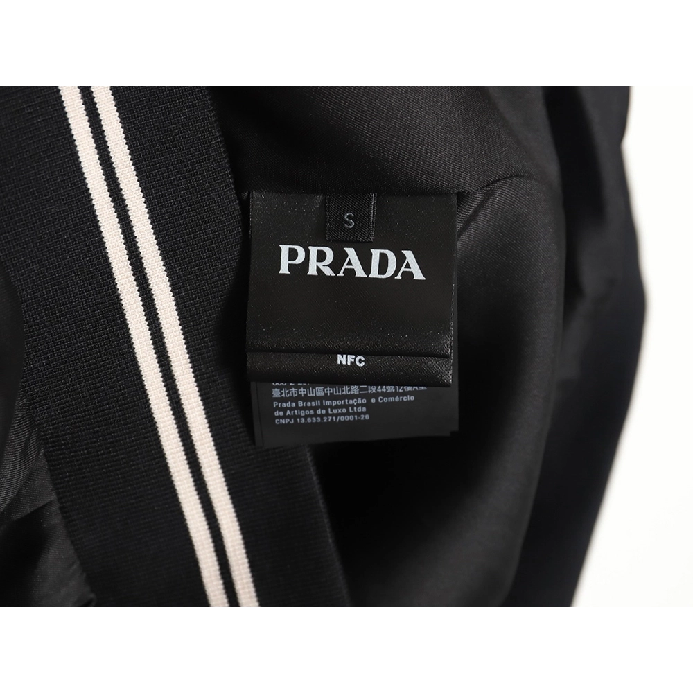 Prada 24SS mulberry silk ribbon hem hooded jacket,Prada Jacket,Jacket,APPAREL