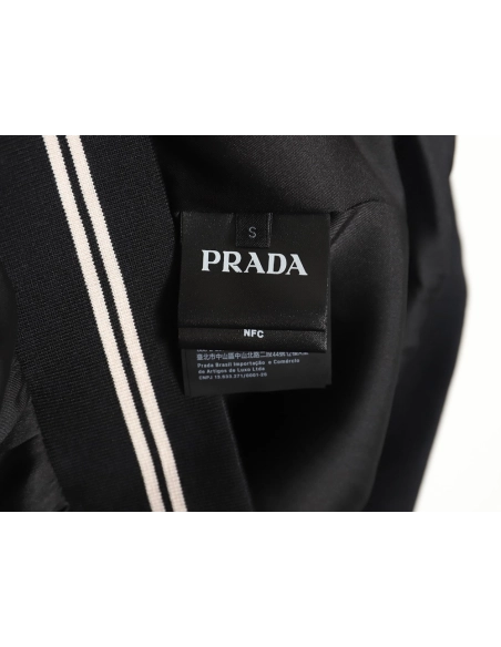 Prada 24SS mulberry silk ribbon hem hooded jacket,Prada Jacket,Jacket,APPAREL