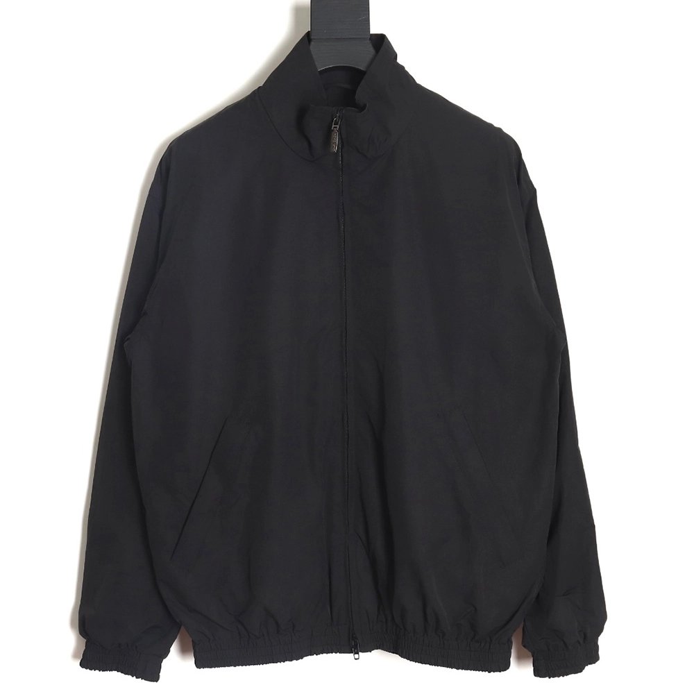 Balenciaga 24SS back letter embroidered stand collar jacket TSK1,Balenciaga Jacket,Jacket,APPAREL