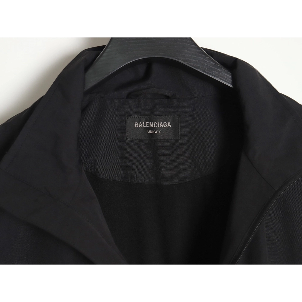 Balenciaga 24SS back letter embroidered stand collar jacket TSK1,Balenciaga Jacket,Jacket,APPAREL