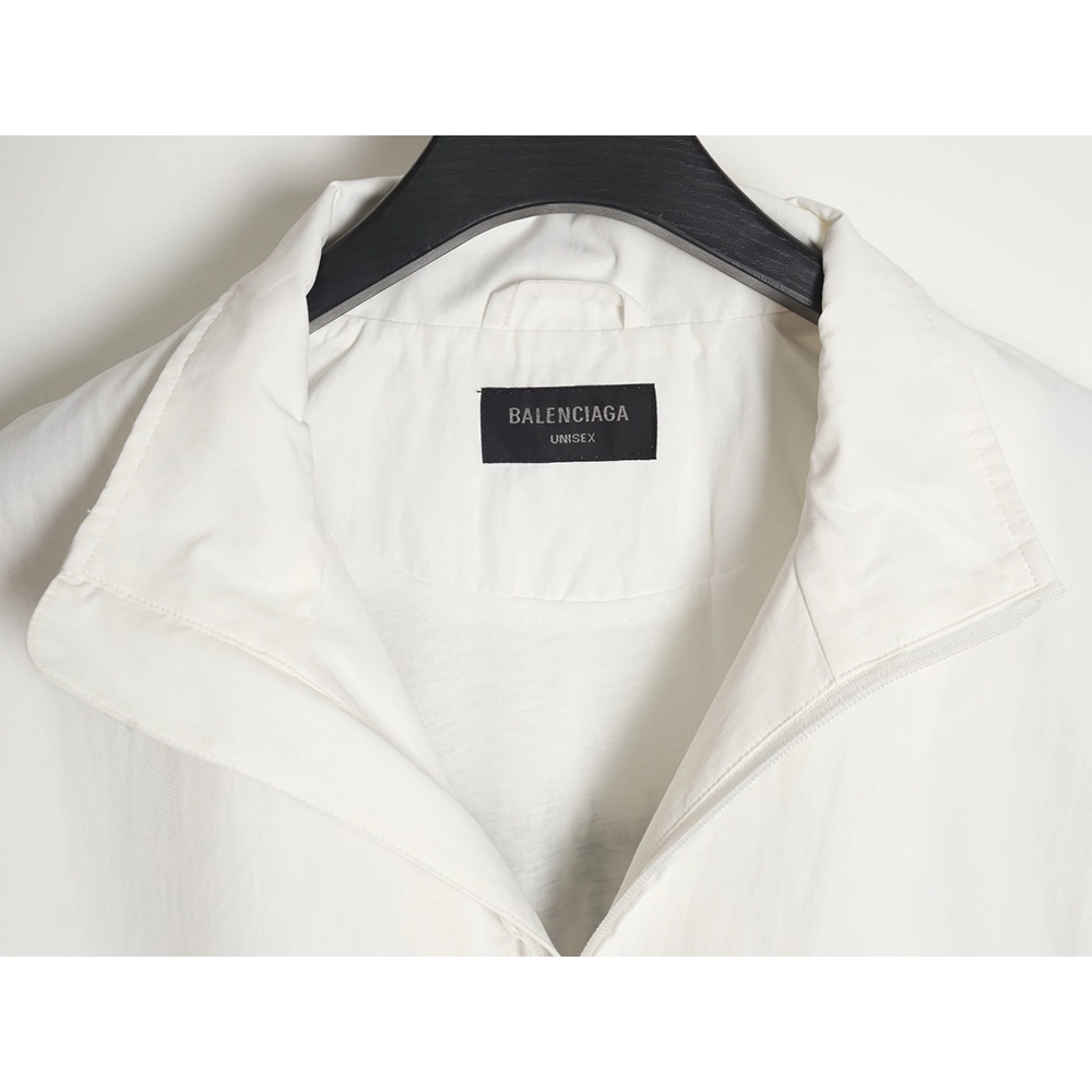 Balenciaga 24SS back letter embroidered stand collar jacket,Balenciaga Jacket,Jacket,APPAREL