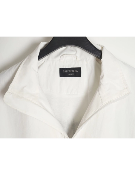 Balenciaga 24SS back letter embroidered stand collar jacket,Balenciaga Jacket,Jacket,APPAREL