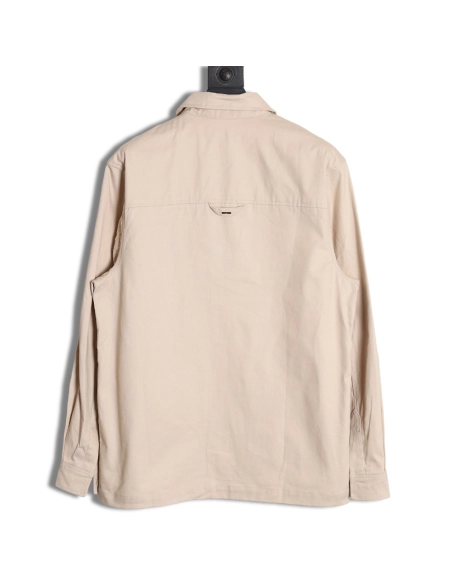 Louis Vuitton letter flocked jacquard patchwork work shirt jacket,Louis Vuitton Jacket,Jacket,APPAREL