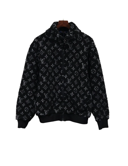 LV teddy velvet jacket,Louis Vuitton Jacket,Jacket,APPAREL