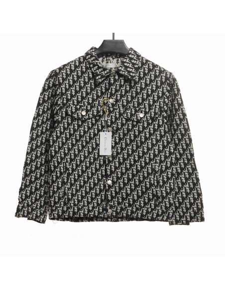 Dior classic LOGO jacquard allover printed jacket,Dior Jacket,Jacket,APPAREL
