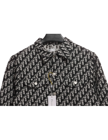Dior classic LOGO jacquard allover printed jacket,Dior Jacket,Jacket,APPAREL