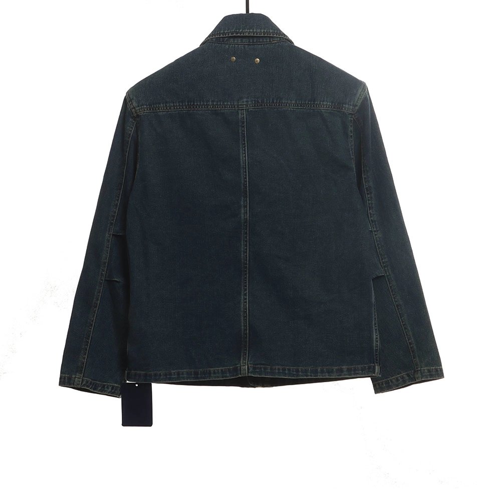 LV embossed denim jacket,Louis Vuitton Jacket,Jacket,APPAREL