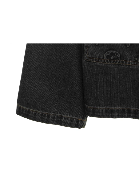 LV embossed denim jacket,Louis Vuitton Jacket,Jacket,APPAREL