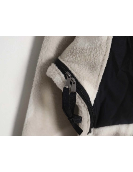 The North Face x KAWS North Face joint model FW23 1995 Denali Logo printed color block zipper fleece longsleeved jacket,The Nort