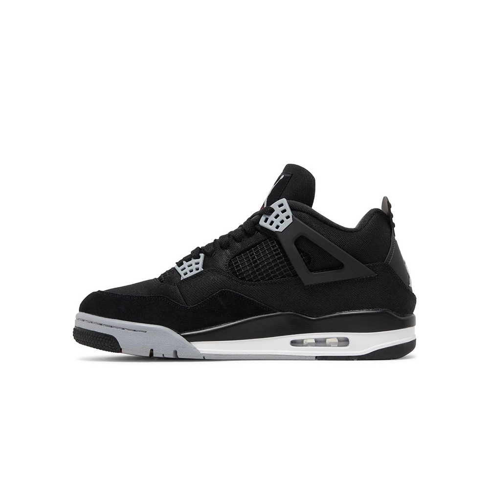 AIR JORDAN 4 RETRO BLACK CANVAS DH7138 006,AIR JORDAN 4,Air Jordan