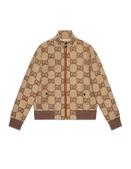 GUCCI JUMBO GG CANVAS JACKET,Gucci Jacket,Jacket,APPAREL