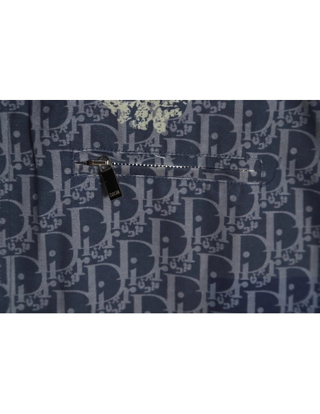 Dior 23ss new full printed old flower zipper jacket,Dior Jacket,Jacket,APPAREL