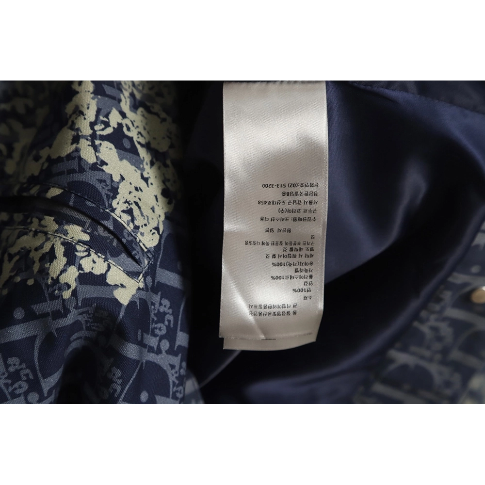 Dior 23ss new full printed old flower zipper jacket,Dior Jacket,Jacket,APPAREL