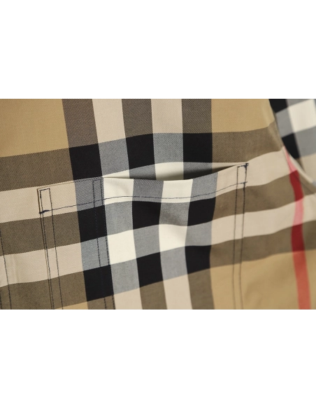 Burberry BBR 23SS Plaid Lapel Shirt Jacket,Burberry Jacket,Jacket,APPAREL