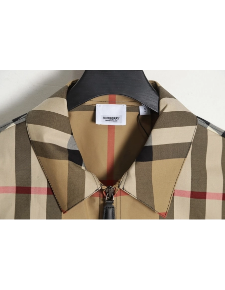 Burberry BBR 23SS Plaid Lapel Shirt Jacket,Burberry Jacket,Jacket,APPAREL