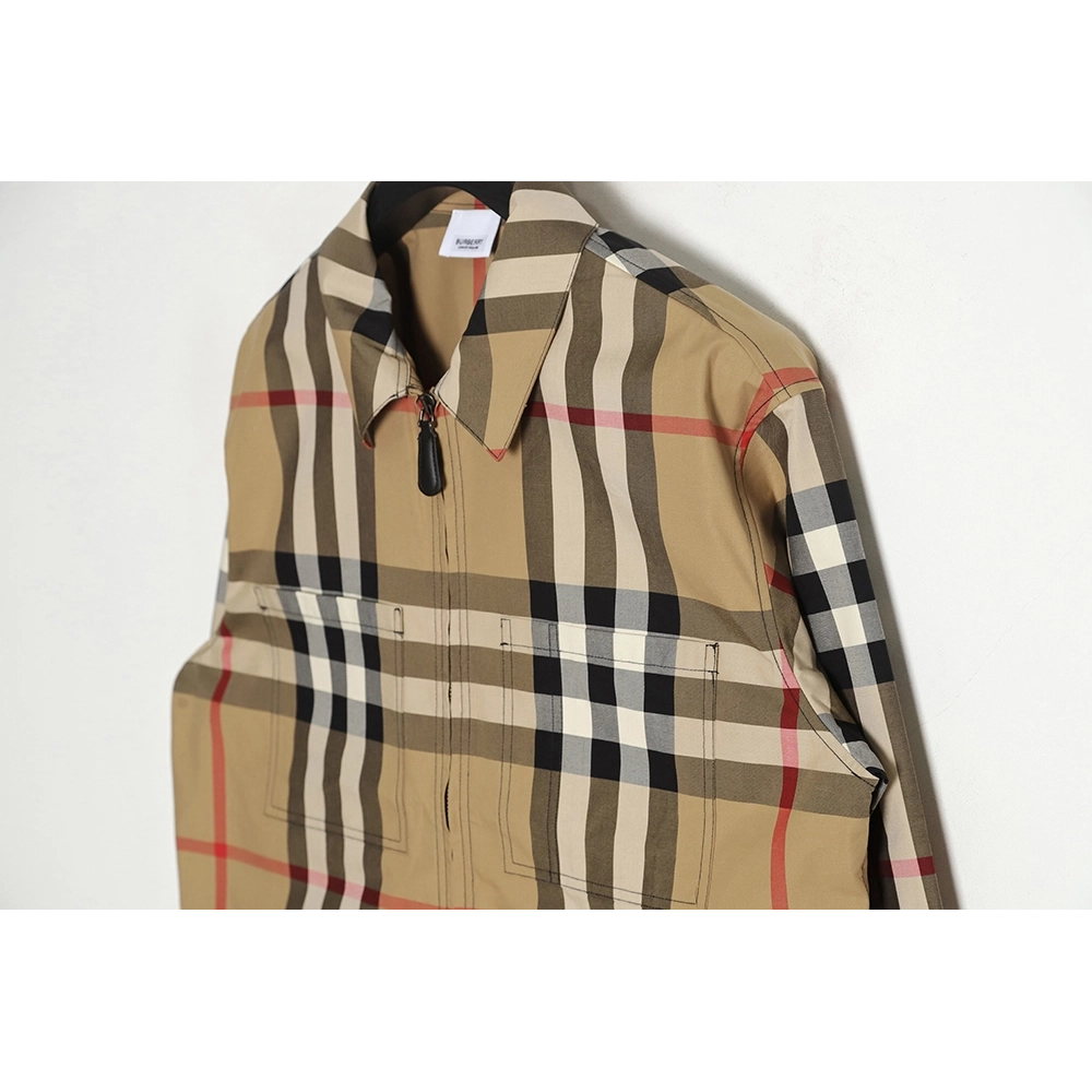 Burberry BBR 23SS Plaid Lapel Shirt Jacket,Burberry Jacket,Jacket,APPAREL