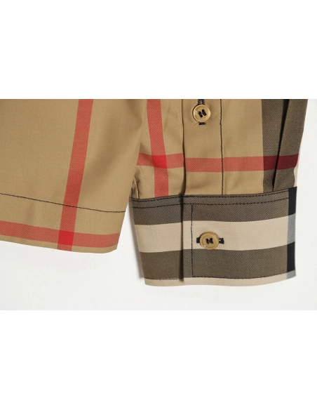 Burberry BBR 23SS Plaid Lapel Shirt Jacket,Burberry Jacket,Jacket,APPAREL