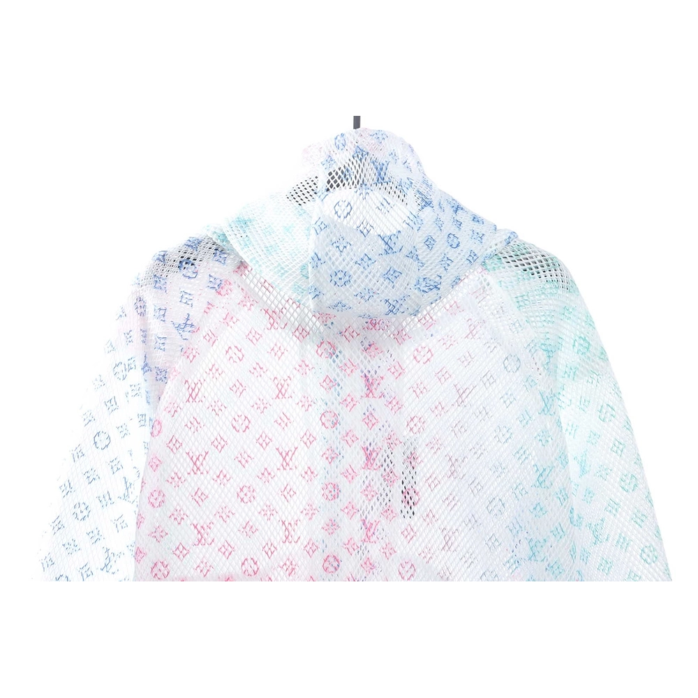 Louis Vuitton Gradient Presbyopia Mesh Hooded Jacket TSK1,Louis Vuitton Jacket,Jacket,APPAREL